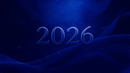 2026 luxury holiday background with soft silver spark waves and minimal design noise.