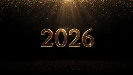 2026 luxury holiday template with soft winter glow arcs and ultra-clean design.