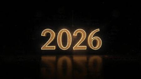 Premium 2026 holiday design with pearl-silver shimmer haze and cool winter glow.
