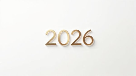 Premium 2026 celebration template with soft frozen glow edges and minimal noise layer.