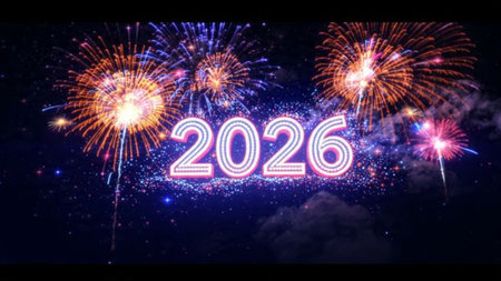 2026 luxury celebration design with silky cool gradients and minimal shimmer noise.