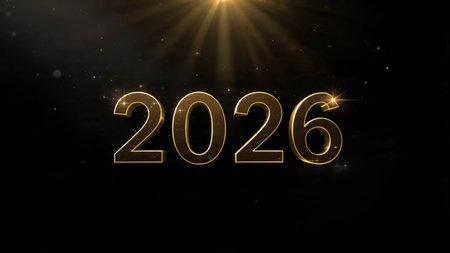 Luxury 2026 holiday backdrop with diamond frost sparkle field and clean design.