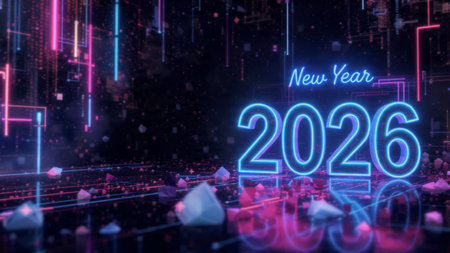 2026 luxury winter template with pearl frost bloom and minimal festive charm.