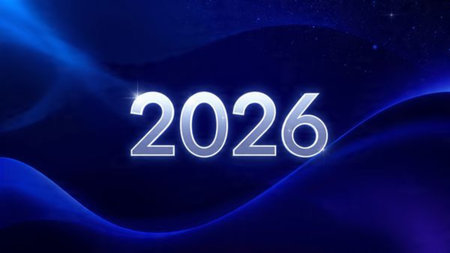 2026 luxury canvas with silver glow diffusion and subtle winter shimmer noise.