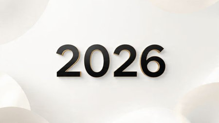 Elegant 2026 New Year canvas with ice-blue shimmer, gentle sparkle overlay, and clean composition...