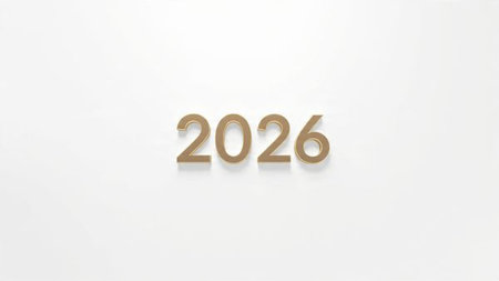 Elegant 2026 premium canvas with silver sparkle haze and crisp design space.