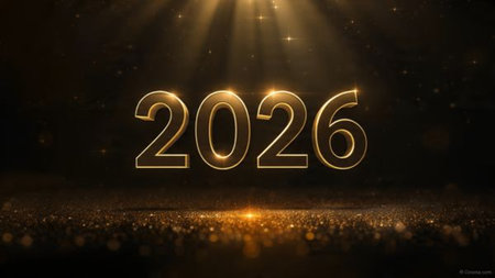 Luxury 2026 holiday canvas with crisp cool lighting bloom and minimal noise layer.