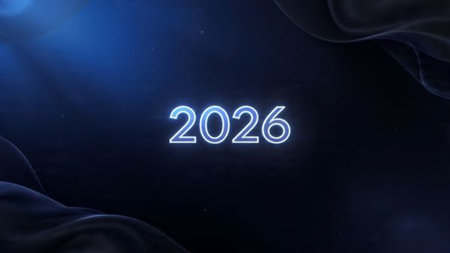 2026 luxury celebration canvas with diamond frost shimmer trails and minimal shadows.