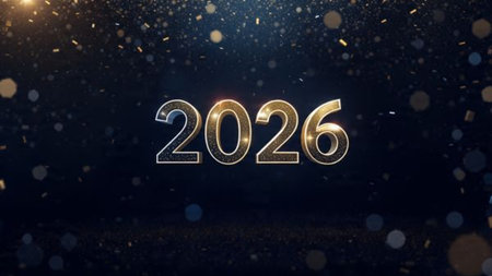 Premium 2026 winter canvas with pearl frost spark corners and minimal festive charm.