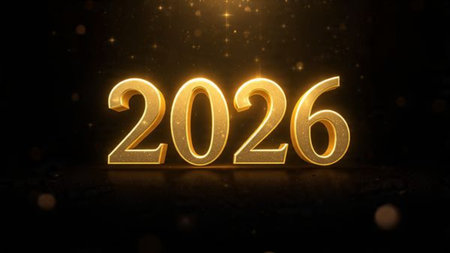 Luxury 2026 winter canvas with soft silver glow gradient and minimal festive charm.