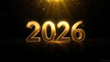 2026 luxury template with frosted corner glow and refined metallic sheen for high-end seasonal...