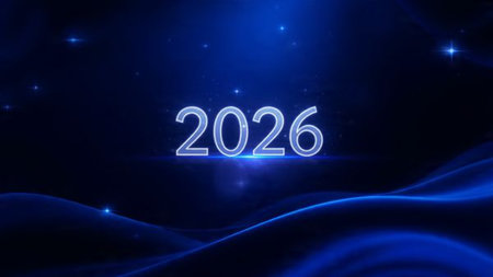 Premium 2026 holiday design with silver frost diffusion and clean balanced layout.