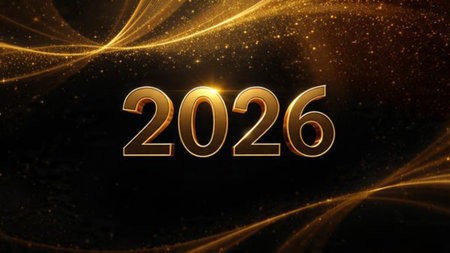 2026 luxury winter canvas with soft silver glow gradient and crisp festive mood.