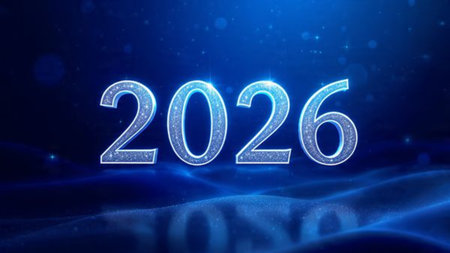 2026 luxury greeting canvas with frozen glow edges and refined white copy space.