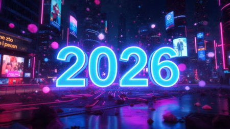 2026 luxury winter canvas with soft silver glow gradient and crisp festive mood.