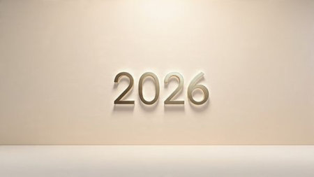 Luxury 2026 seasonal template with frost-glass light arcs and minimal noise overlay.