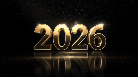 Premium 2026 holiday greeting with crisp cool frost shine and refined layout.