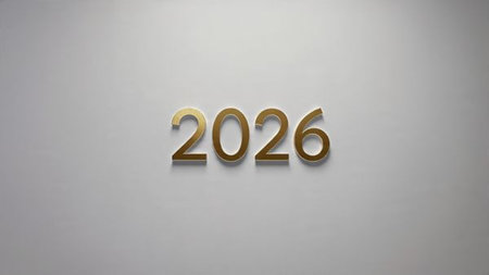 Elegant 2026 luxury background with pearl frost spark trails and clean composition.