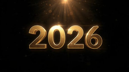 Elegant 2026 premium background with silver light diffusion and minimal sparkle noise.