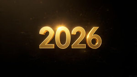 Elegant 2026 luxury background with pearl frost spark trails and clean composition.