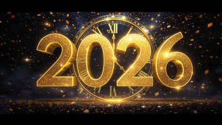 Luxury 2026 greeting canvas with pearl frost bloom and minimal noise overlay.