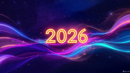 2026 luxury greeting with diamond frost spark field and clean white balance.
