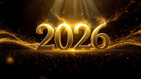 Luxury 2026 backdrop with crystal light diffusion and subtle premium shimmer noise.