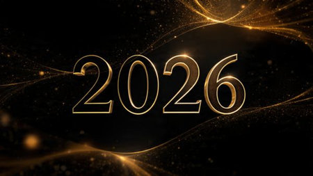 Upscale 2026 New Year template with clean frost accents, cool glow atmosphere, premium visual...