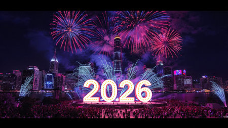 2026 luxury holiday background with calm cool illumination and refined white space.