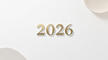 Premium 2026 canvas with smooth glassy reflections and calm festive elegance.