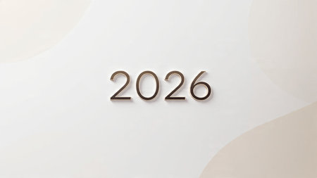Luxury 2026 winter canvas with pearl frost glow edges and ultra-clean copy space.