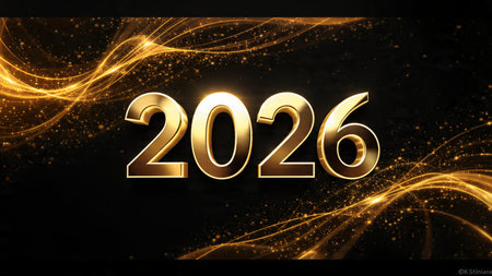 Elegant 2026 celebration background with silver frost diffusion and clean layout.