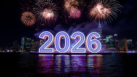 Premium 2026 holiday design with silver frost diffusion and clean balanced layout.