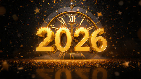 Premium 2026 celebration canvas with cool frost overlay and soft winter glimmer mood.