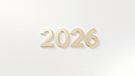 Luxury 2026 canvas with pearl frost sparkle corners and crisp white balance.