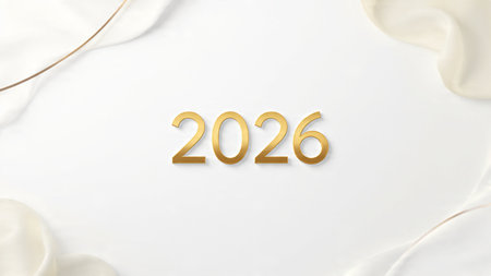 Premium 2026 holiday backdrop with diamond frost shine corners and clean balance.
