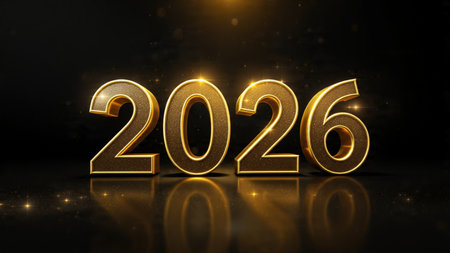 Elegant 2026 New Year canvas with ice-blue shimmer, gentle sparkle overlay, and clean composition...