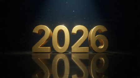 Elegant 2026 New Year canvas with ice-blue shimmer, gentle sparkle overlay, and clean composition...