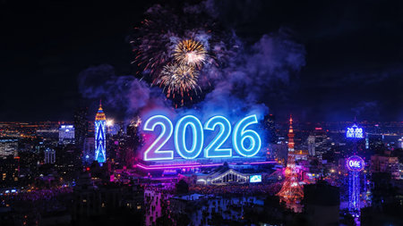 2026 luxury New Year canvas with diamond frost sparkle field and clean design.