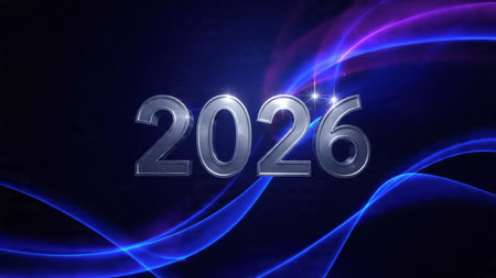 Elegant 2026 winter canvas with diamond frost spark field and premium resolution.