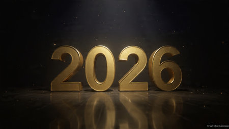 2026 luxury holiday greeting with smooth silver frost bloom and minimal noise layer.