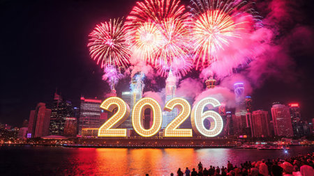 2026 luxury celebration design with silky cool gradients and minimal shimmer noise.