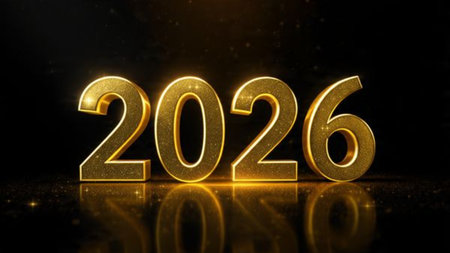 Luxury 2026 New Year canvas with diamond frost field and smooth lighting bloom.