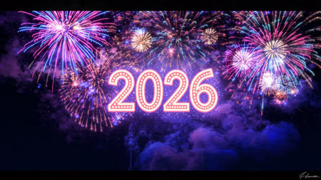 2026 luxury holiday template with frosted glow arcs and minimal noise diffusion.