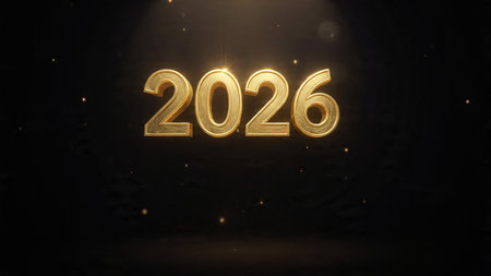 2026 luxury holiday background with gentle silver spark waves and minimal design noise.