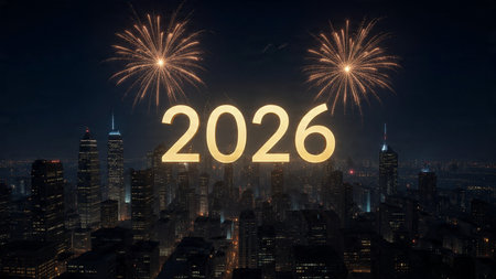 Premium 2026 backdrop with pearl-silver haze and soft celebration shimmer overlay, ultra HD.