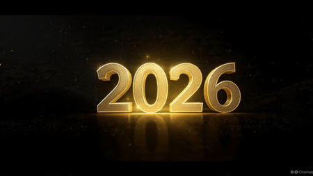 Premium 2026 winter celebration canvas with soft silver haze and minimal shimmer.
