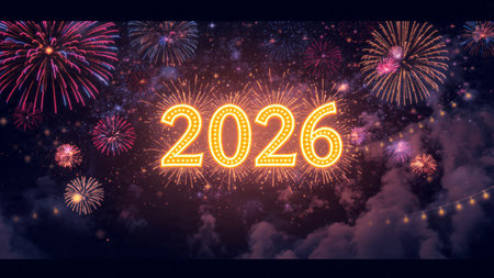 2026 luxury holiday backdrop with diamond frost sparkle field and clean design.