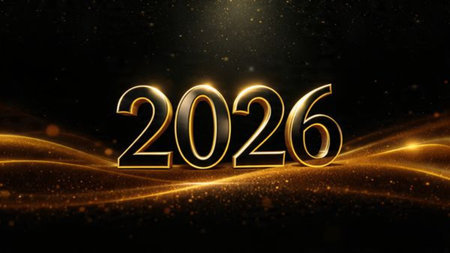 Elegant 2026 premium background with silver light diffusion and minimal sparkle noise.