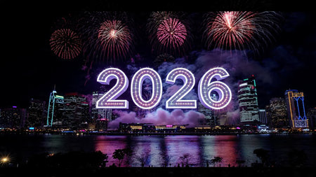 2026 luxury celebration canvas with silver frost blur and crisp winter glow mood.